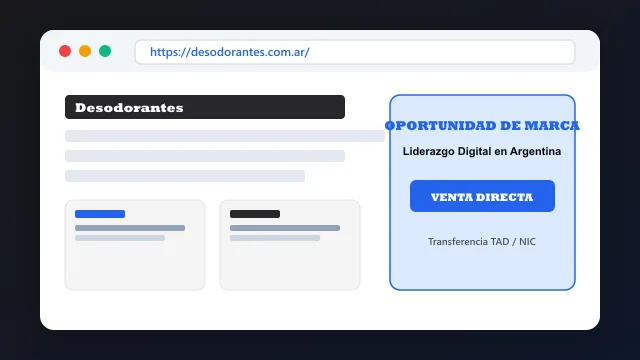 Modelo de aplicación comercial y proyectos digitales para desodorantes.com.ar
